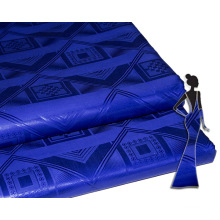 African Jacquard Stoff Material Österreich Qualität Royal Blue Bazin Riche Stoff Guinea Brokat Stile für Damen mit Parfüm